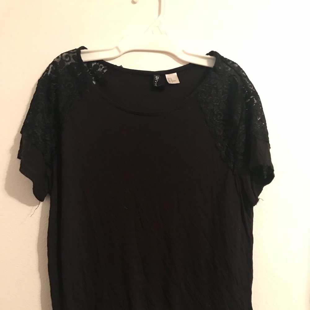 Black lace shirt